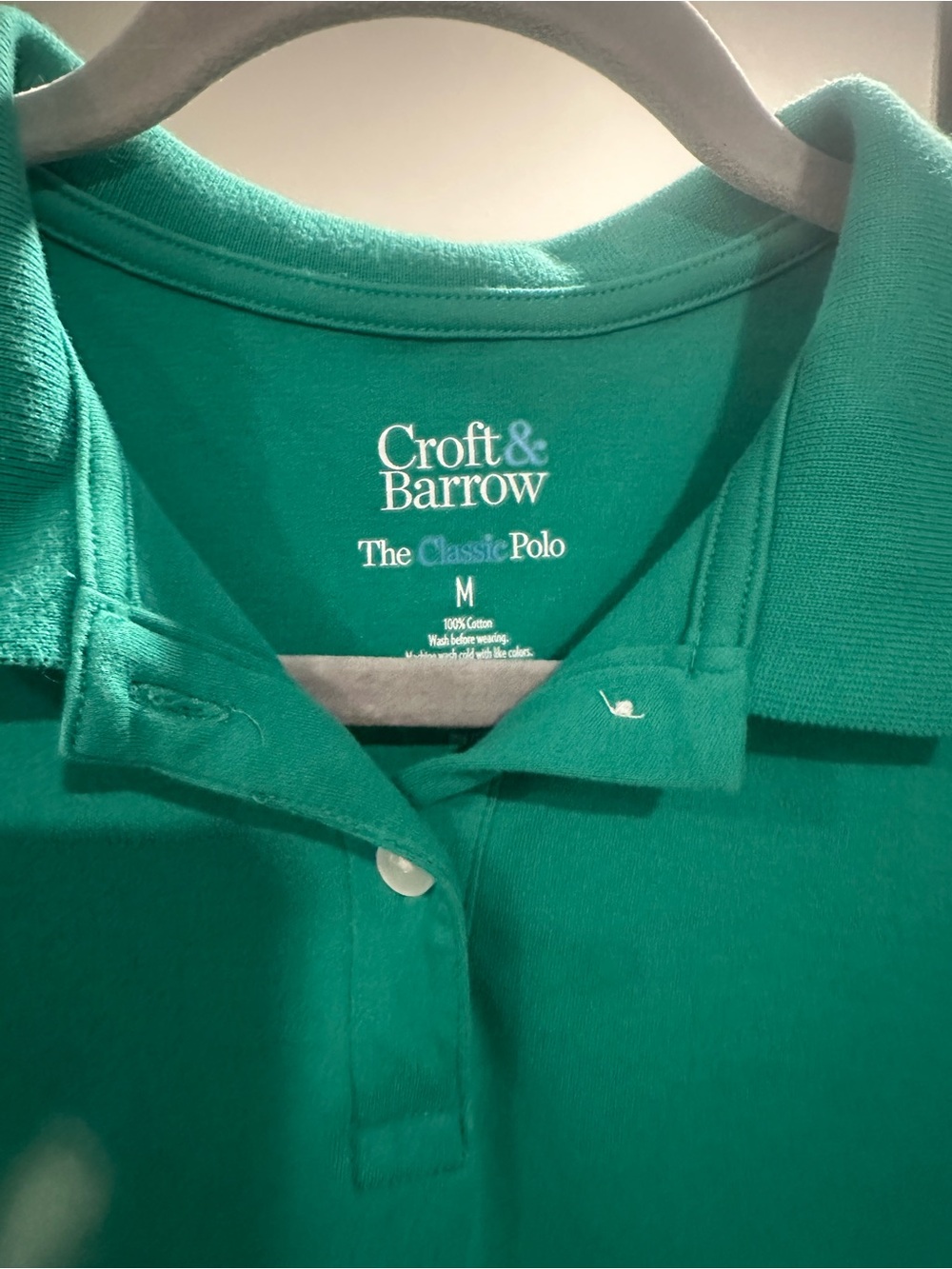 croft & barrow Teal Short Sleeve Polo Shirt - Picture 5 of 9